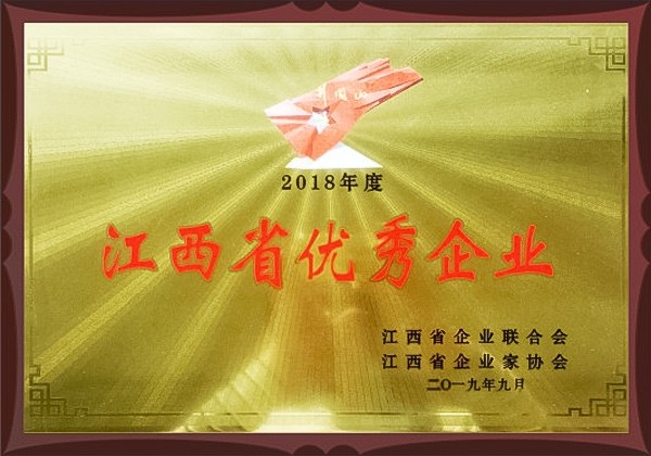 2018年度江西省优秀企业